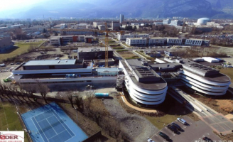 Vue aérienne du site du Grenoble