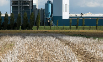 Vue de l'usine avec visu campagne