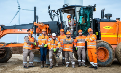 Une équipe sur un chantier