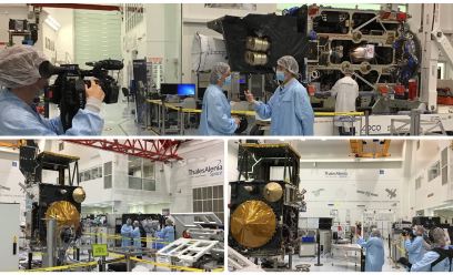 Le satellite SES17 en salle d'intégration et tests