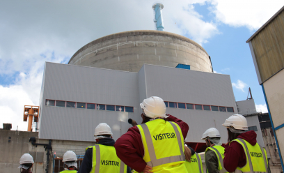 Visiteurs au sein de la centrale nucléaire de Penly