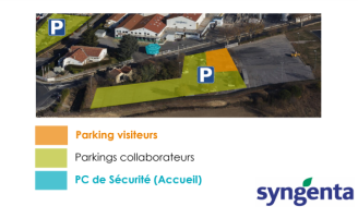 A votre arrivée, stationnez sur le parking visiteurs et présentez-vous à l'accueil