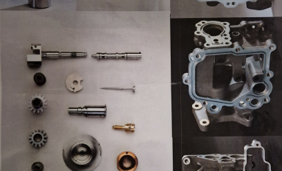 Image comportant un exemple de pièces que nous réalisons au sein de Safran Helicopter Engines spécialisé dans les pièces de pompes à carburant d'hélicoptères, comme : les corps, les pignons, les doseurs, les clapets...