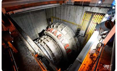 Vue rapprochée sur un cercle de vannage de l'usine