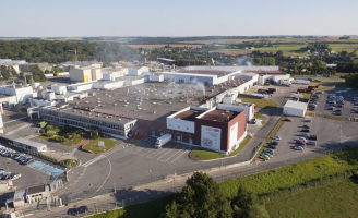 Usine de Saint Pol sur Ternoise vu aérienne