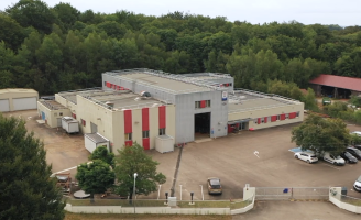 vue aerienne de l'atelier d'Ambazac